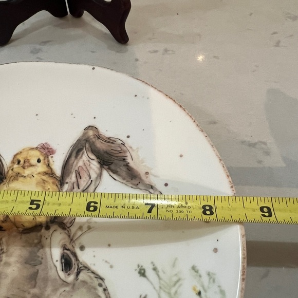 Southern Living Riley Stoneware Made Exclusively at Dillards Easter salad plate - Picture 5 of 6